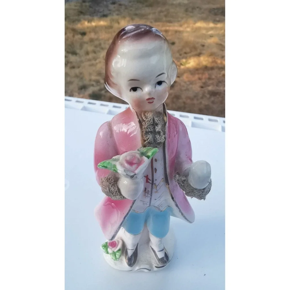 Vintage 1950's 6 Inch Victorian gentleman Made In Japan Porcelain